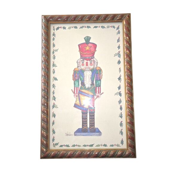 The Bombay Company Y2K Framed Drumming Nutcracker Print A. Parker 16.5"X10.5"X1" - Picture 1 of 10